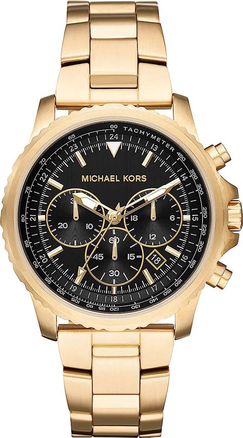 michael michael kors men's theroux chronogaph camo watch 45mm|Michael Kors Theroux Chronograph Quartz Gold Dial Men's .